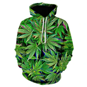 Colourful Flower Leaf 3D Printed Hoodies