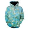 Colourful Flower Leaf 3D Printed Hoodies - Design 03