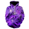 Colourful Flower Leaf 3D Printed Hoodies - Design 06