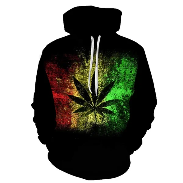 Colourful Flower Leaf 3D Printed Hoodies