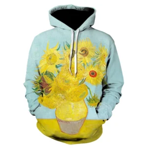 Colourful Flower Leaf 3D Printed Hoodies