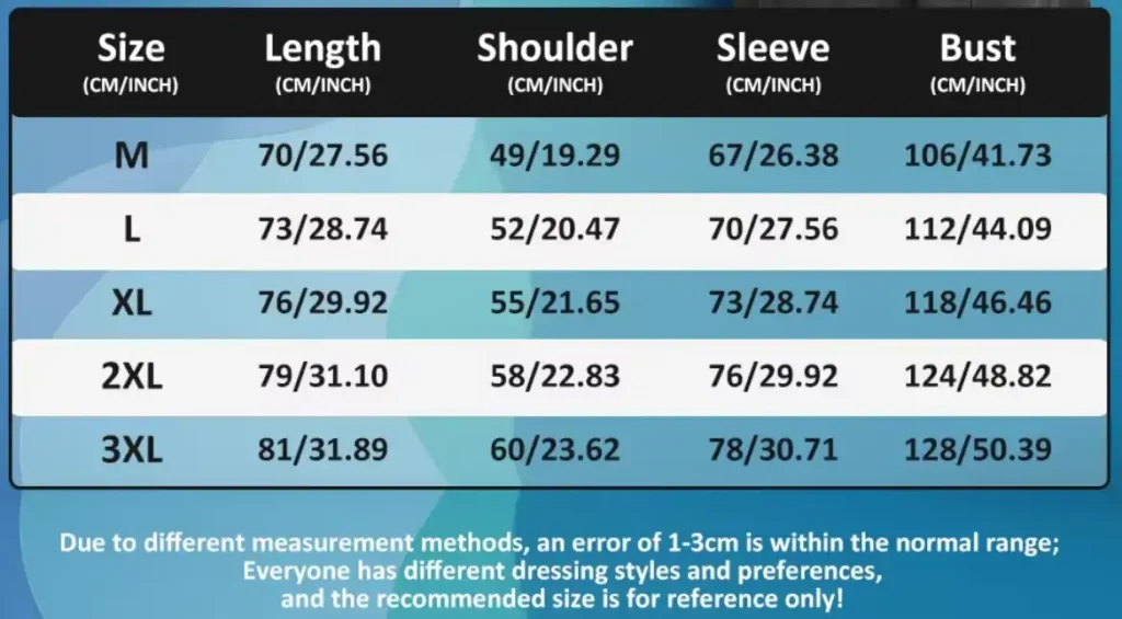 sizechart